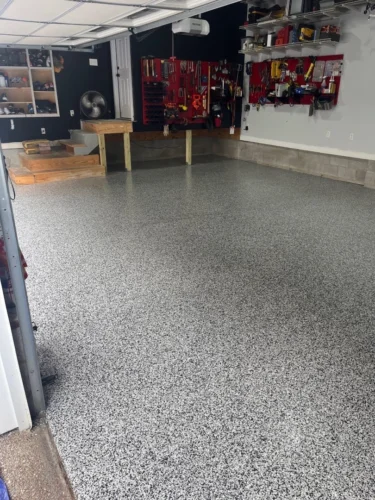 Silverton Flake Epoxy Garage Floor Coating in Brentwood, TN